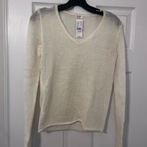 PacSun Cream V-Neck Sweater
